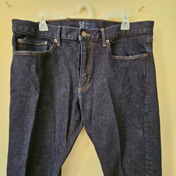 36x30 Gap Denim Slim Rinsed Blue Denim Men's Jeans 29" Inseam - Picture 1 of 16